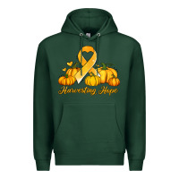 Sports Green childhood cancer awareness month harvesting hope Premium Hoodie - Jasminsmagicworld