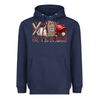 Navy tis the season baseball Heavyweight Hoodie - RacoonDesign