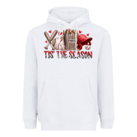 White tis the season baseball Heavyweight Hoodie - RacoonDesign