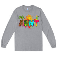 Heather Grey summer aunt Long Sleeve Tee - RanaPortraitStore