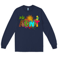 Navy summer aunt Long Sleeve Tee - RanaPortraitStore