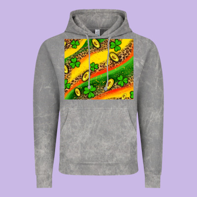 St Patricks Coin And Shamrock Vintage Hoodie Designed By Adodesignshop