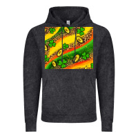 Vintage Black st patricks coin and shamrock Vintage Hoodie - AdoDesignShop