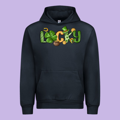 Lucky St Patrick S Day Urban Hoodie Designed By Maliassmallbusiness