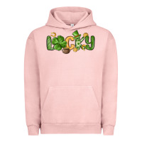 Pigment Salmon lucky st patrick s day Urban Hoodie - MaliasSmallBusiness