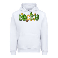White lucky st patrick s day Urban Hoodie - MaliasSmallBusiness