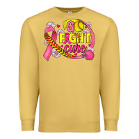 Antique Gold breast cancer go fight cure softball Premium Sweatshirt - JahusDesignShop
