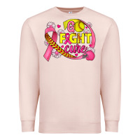 Pale Pink breast cancer go fight cure softball Premium Sweatshirt - JahusDesignShop