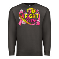Smoke breast cancer go fight cure softball Premium Sweatshirt - JahusDesignShop