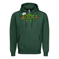 Sports Green st patricks day lucky nurse Zipper Hoodie - RanaPortraitStore