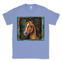 Colony Blue western horse Classic Tee - Zillion Design Studio