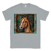 Heather Grey western horse Classic Tee - Zillion Design Studio