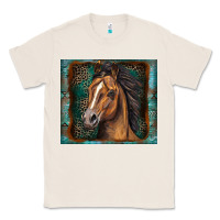 Natural western horse Classic Tee - Zillion Design Studio