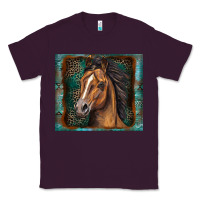 Plum western horse Classic Tee - Zillion Design Studio