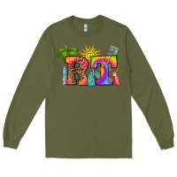 Army Green respiratory therapist summer Long Sleeve Tee - RanaPortraitStore