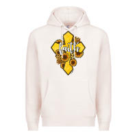 Pale Pink faith childhood cancer Premium Hoodie - Jasminsmagicworld