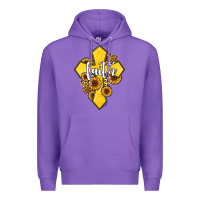 Purple faith childhood cancer Premium Hoodie - Jasminsmagicworld