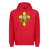 Red faith childhood cancer Premium Hoodie - Jasminsmagicworld