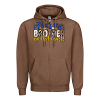 Chestnut that s my brother on that court Zipper Hoodie - Zillion Design Studio