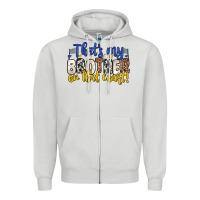 Dove Grey that s my brother on that court Zipper Hoodie - Zillion Design Studio