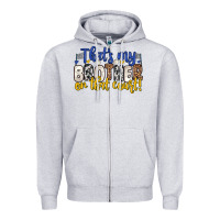 Heather Grey that s my brother on that court Zipper Hoodie - Zillion Design Studio