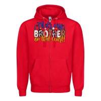 Red that s my brother on that court Zipper Hoodie - Zillion Design Studio