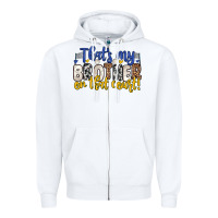 White that s my brother on that court Zipper Hoodie - Zillion Design Studio