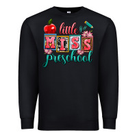 Black little miss preschool Premium Sweatshirt - AdoDesignShop