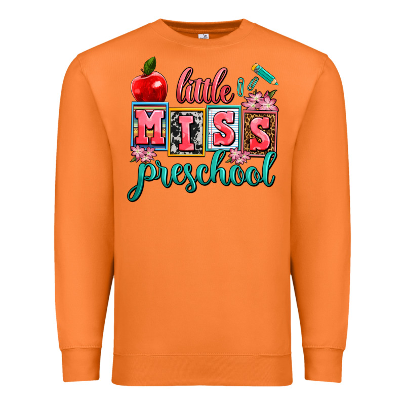 Little Miss Preschool Premium Sweatshirt by AdoDesignShop | Teevron