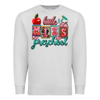 Dove Grey little miss preschool Premium Sweatshirt - AdoDesignShop