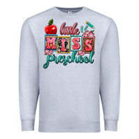 Heather Grey little miss preschool Premium Sweatshirt - AdoDesignShop