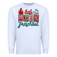 White little miss preschool Premium Sweatshirt - AdoDesignShop
