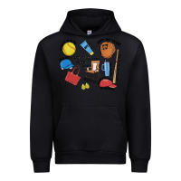 Black softball mom Urban Hoodie - MaliasSmallBusiness