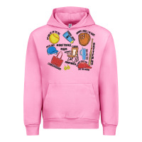 Fuchsia Pink softball mom Urban Hoodie - MaliasSmallBusiness