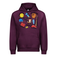 Mauve Wine softball mom Urban Hoodie - MaliasSmallBusiness