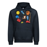 Navy softball mom Urban Hoodie - MaliasSmallBusiness