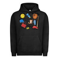 Pigment Black softball mom Urban Hoodie - MaliasSmallBusiness