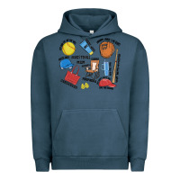 Pigment Midnight Navy softball mom Urban Hoodie - MaliasSmallBusiness
