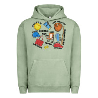 Pigment Oil Green softball mom Urban Hoodie - MaliasSmallBusiness