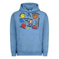 Pigment Pebble Blue softball mom Urban Hoodie - MaliasSmallBusiness