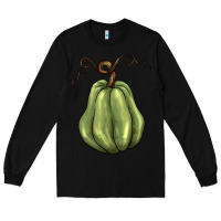 Black gourd green pumpkin Long Sleeve Tee - BarkalooDesign