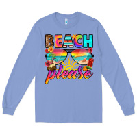 Colony Blue beach please Long Sleeve Tee - RanaPortraitStore