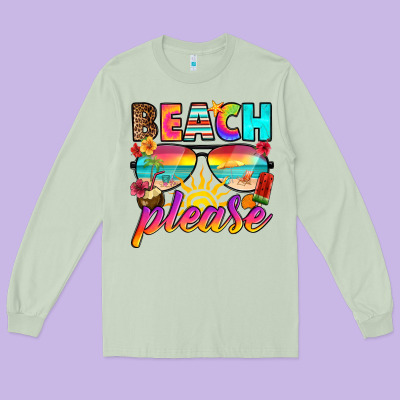 Long Sleeve Tee beach please