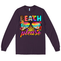 Plum beach please Long Sleeve Tee - RanaPortraitStore