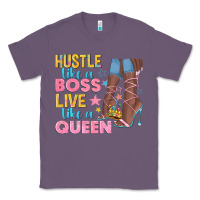 Lavender hustle like a boss live like a queen Classic Tee - texasbilliewilder