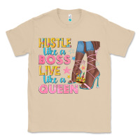 Mushroom hustle like a boss live like a queen Classic Tee - texasbilliewilder