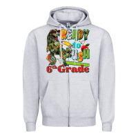 Ready To Crush Sixth Grade Zipper Hoodie | Teevron