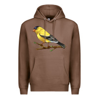 Chestnut American Goldfinch Premium Hoodie - LillyAllenDesigns