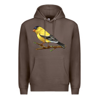 Coffee American Goldfinch Premium Hoodie - LillyAllenDesigns