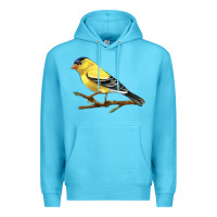Ocean Blue American Goldfinch Premium Hoodie - LillyAllenDesigns